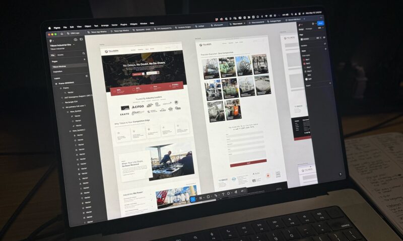 website design mockups
